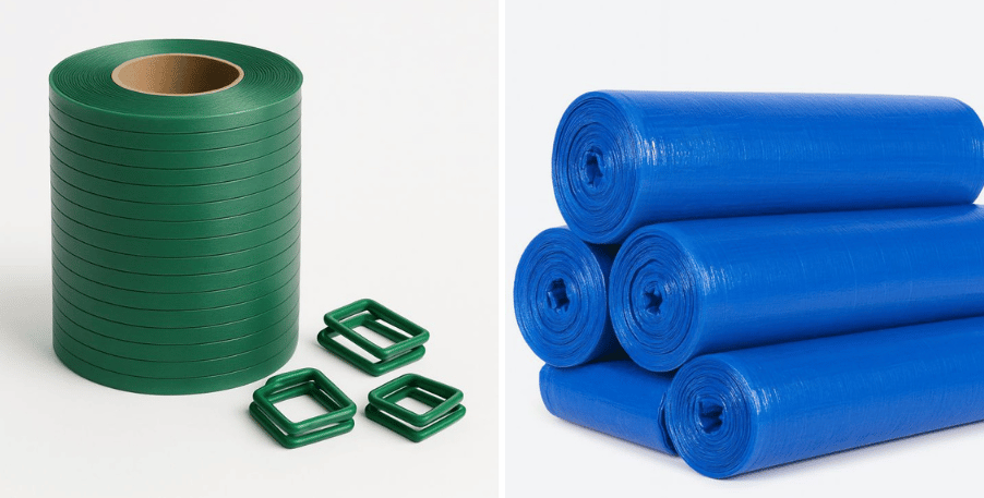 PET Strapping and Buckles & Polythene Sheet Roll